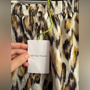 Tell Your Friends x Revolve Silk Cheetah/Leopard Pants NWT